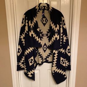 Long Sleeve Casual Tribal Cardigan/ Sweater